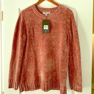 Orvis chenille misty rose pullover. Size M